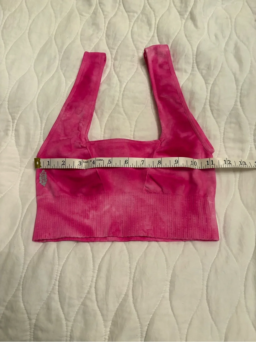 Free People Movement Good Karma Square Neck Tie Dye Bra